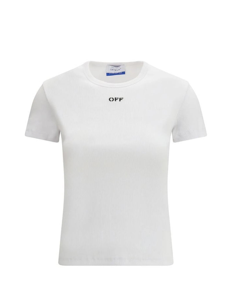 Off-White T-Shirt in white, Cotton