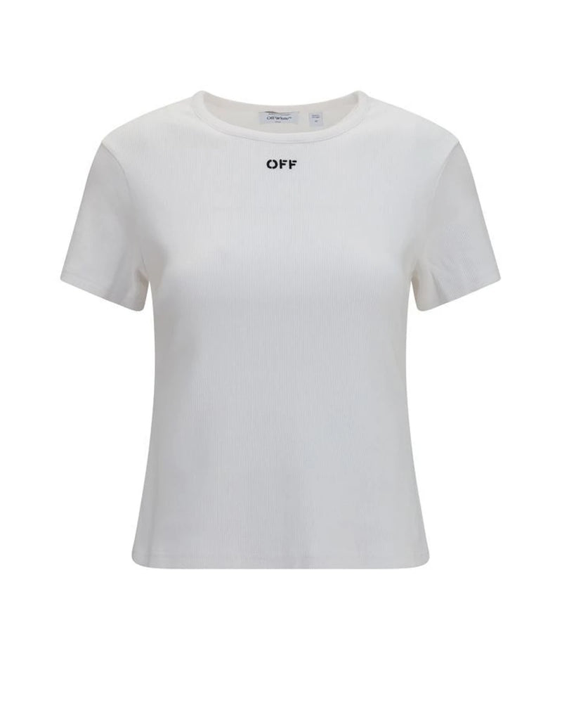 Off-White T-Shirt in white, Cotton