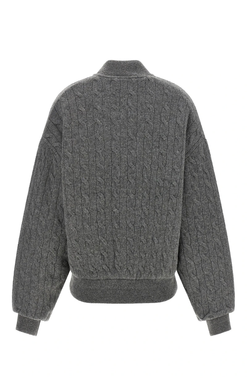 Polo Ralph Lauren Bomber Jacket in gray, Wool — view 2