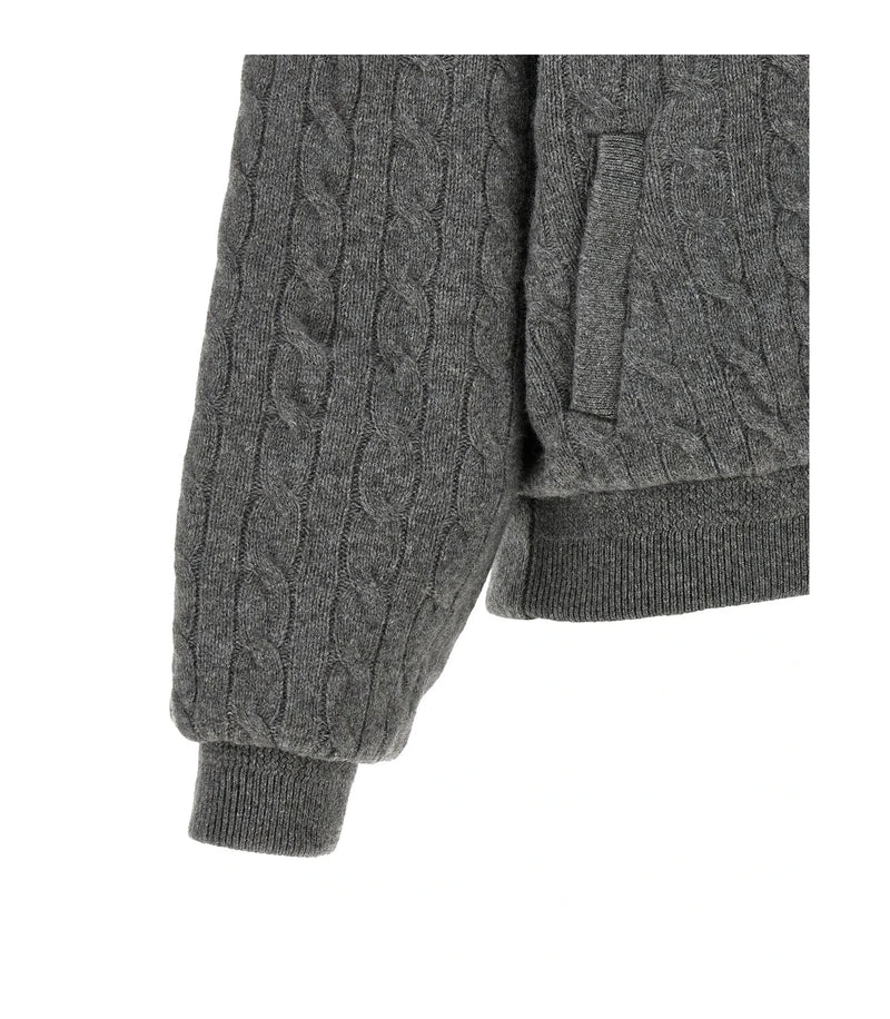 Polo Ralph Lauren Bomber Jacket in gray, Wool — view 4
