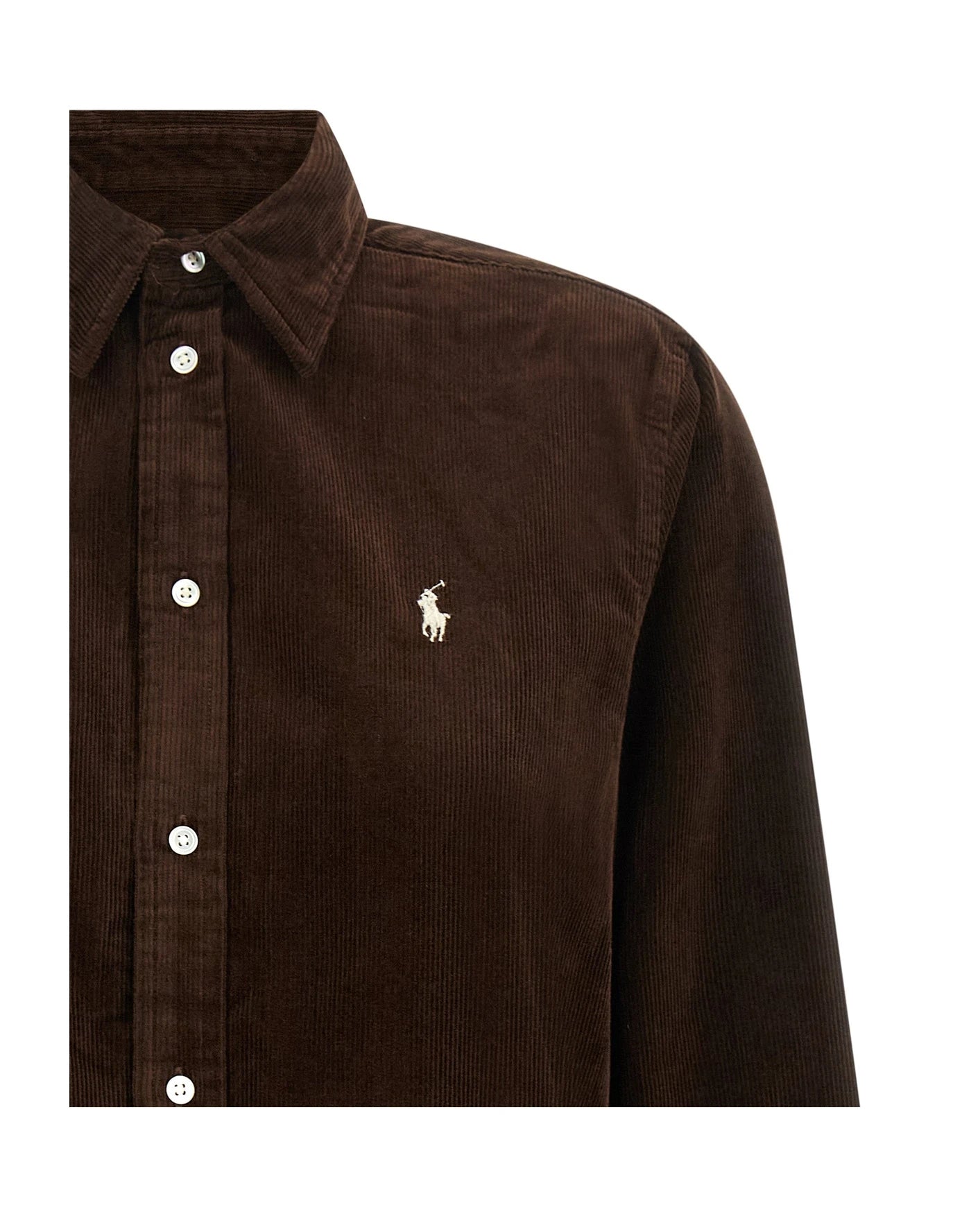 Polo Ralph Lauren Dress Shirt in brown, Cotton — view 3