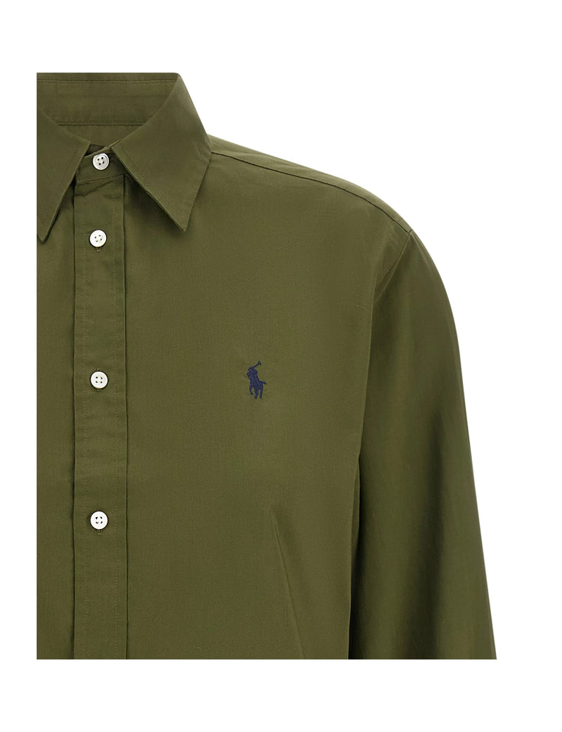 Polo Ralph Lauren Dress Shirt in green, Cotton — view 3