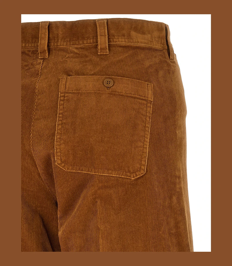 Polo Ralph Lauren Palazzo Pant in brown, Cotton — view 4
