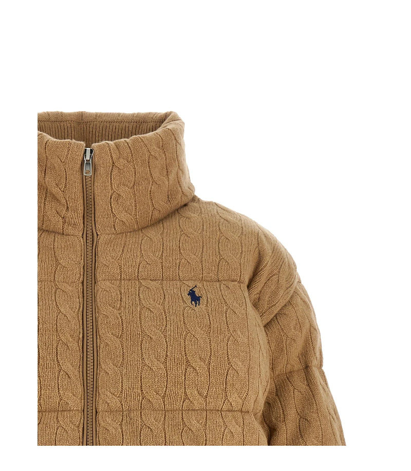 Polo Ralph Lauren Puffer Jacket in beige, Wool — view 3