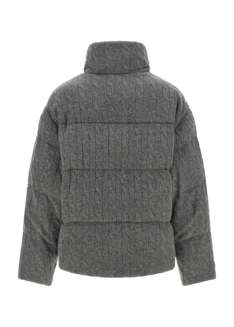 Polo Ralph Lauren Puffer Jacket in gray, Wool — view 2
