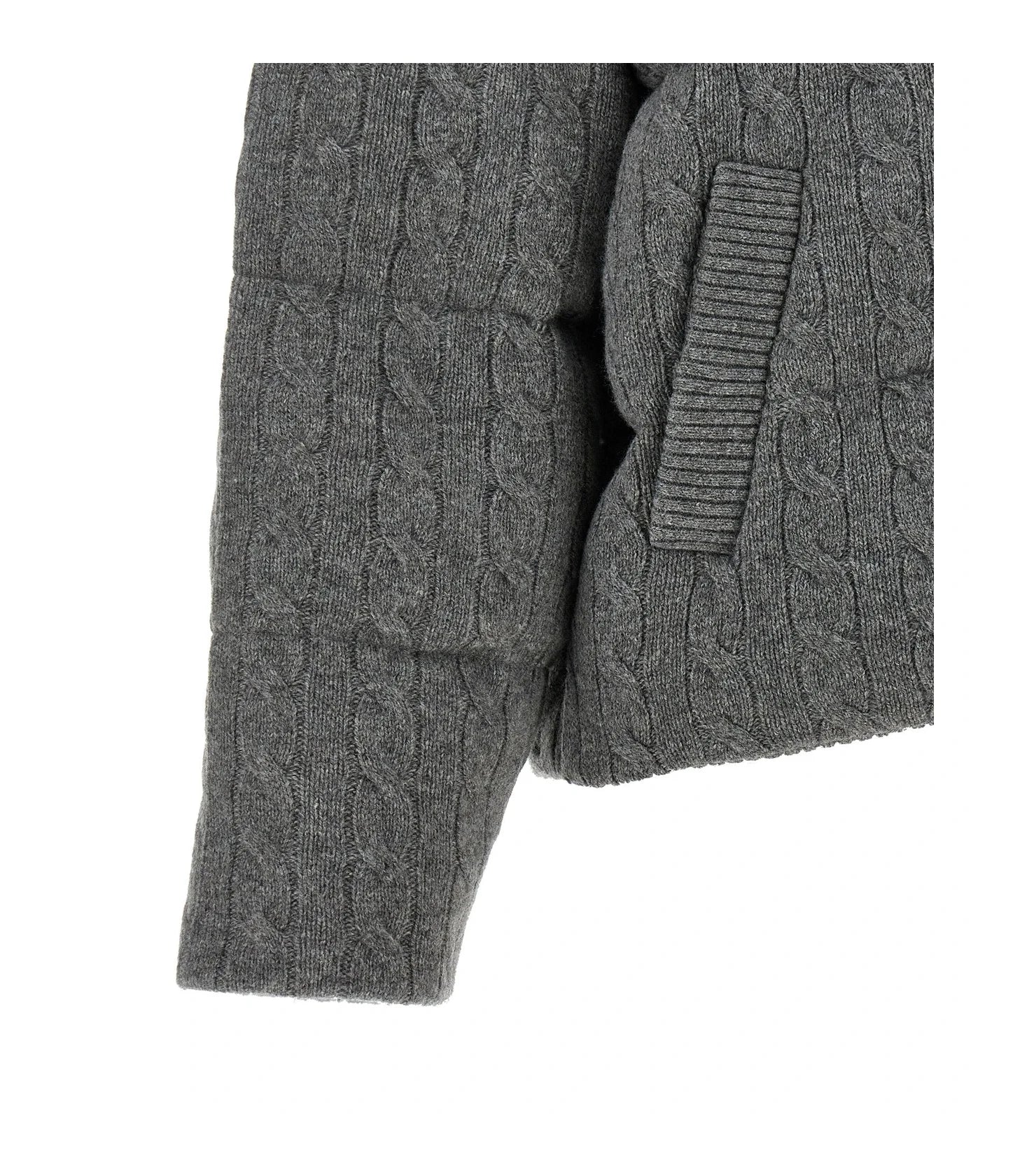 Polo Ralph Lauren Puffer Jacket in gray, Wool — view 4