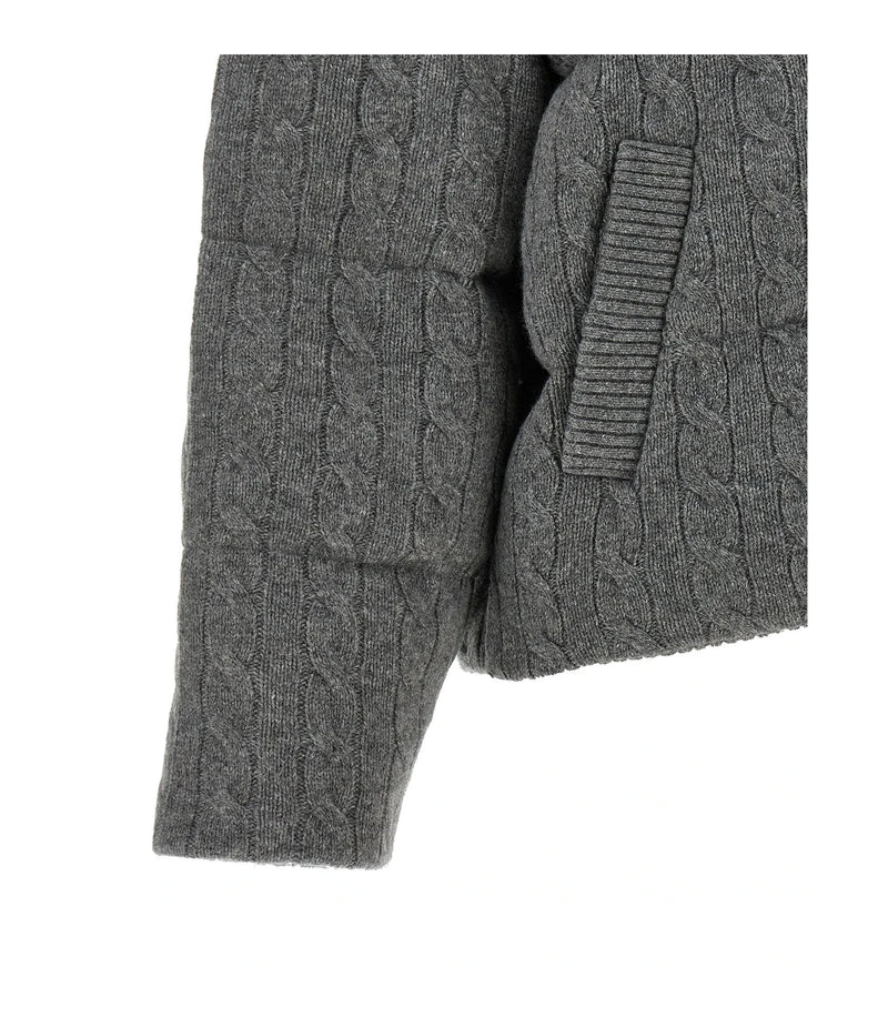Polo Ralph Lauren Puffer Jacket in gray, Wool — view 4