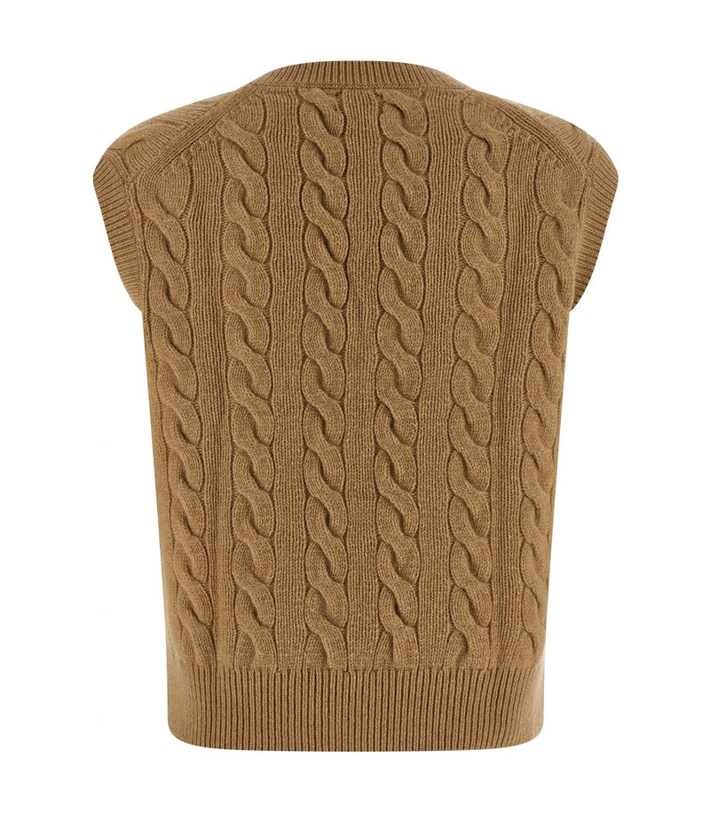Polo Ralph Lauren Vest in beige, Wool — view 2