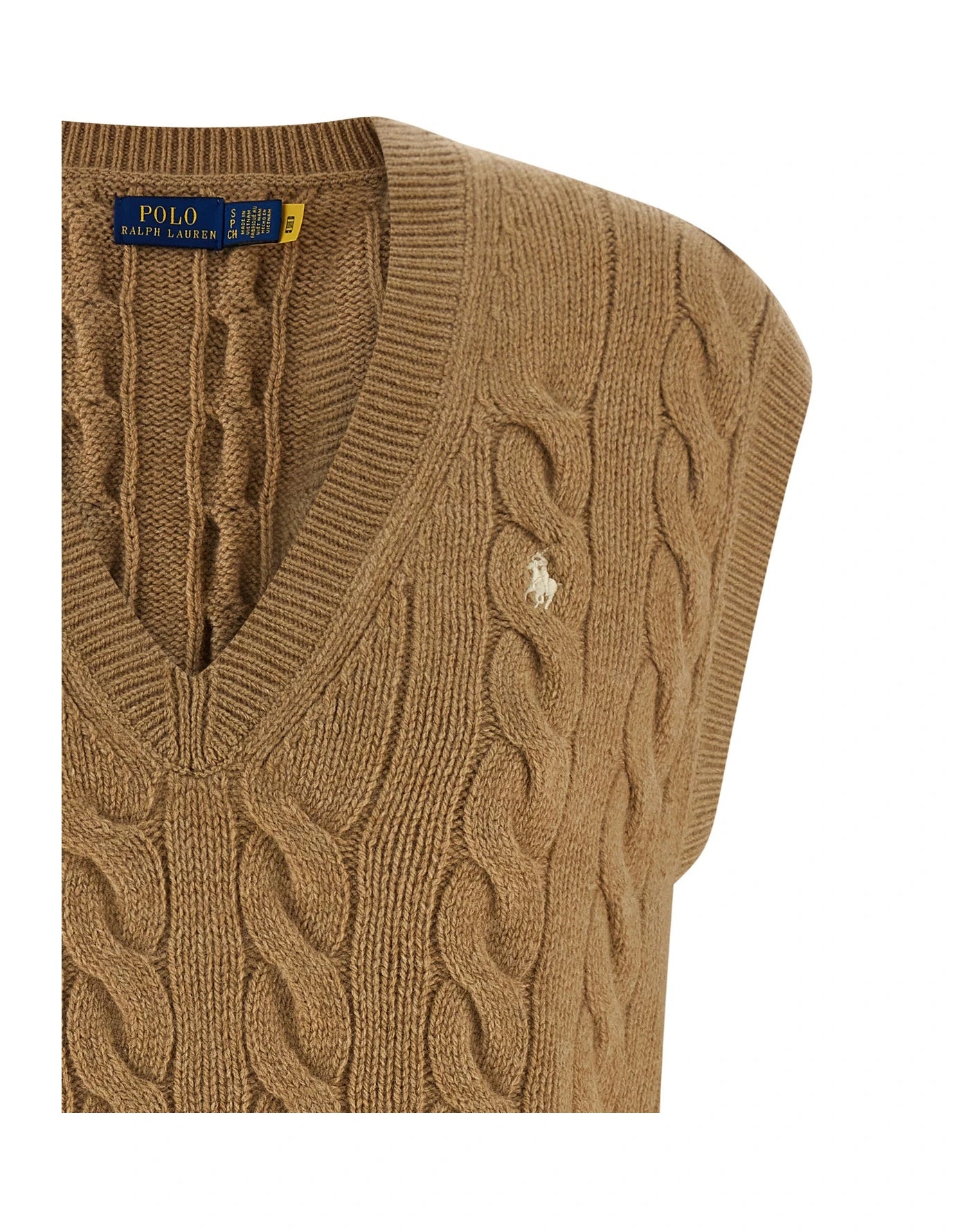 Polo Ralph Lauren Vest in beige, Wool — view 3