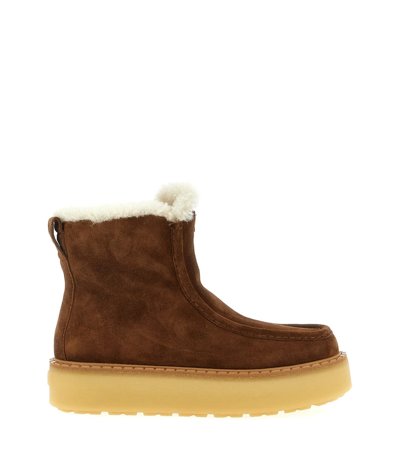 Prada Ankle Boots in brown, Calfskin Leather