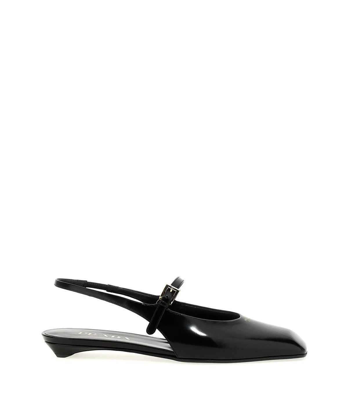 Prada Ballet Flats in black, Calfskin Leather