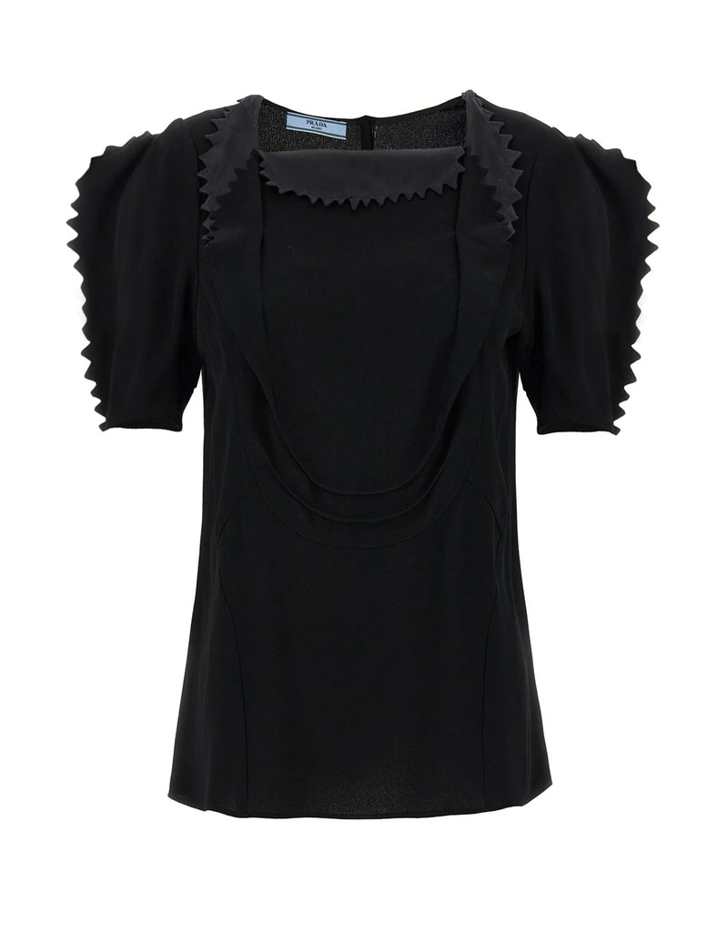Prada Blouse in black, Viscose