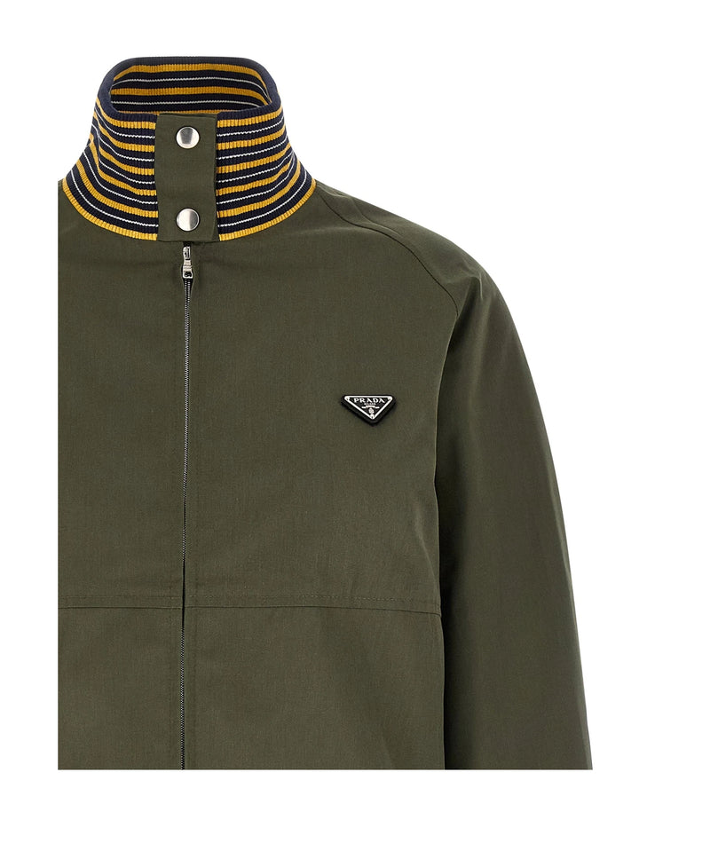 Prada Bomber Jacket in green — view 3