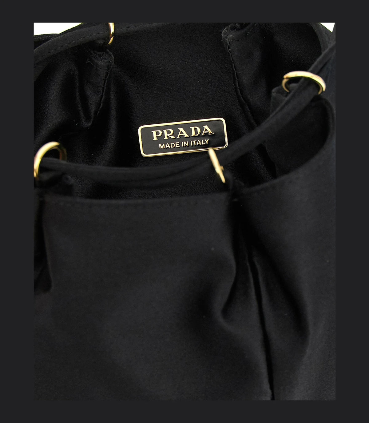 Prada Bucket Bag in black, Viscose — view 4