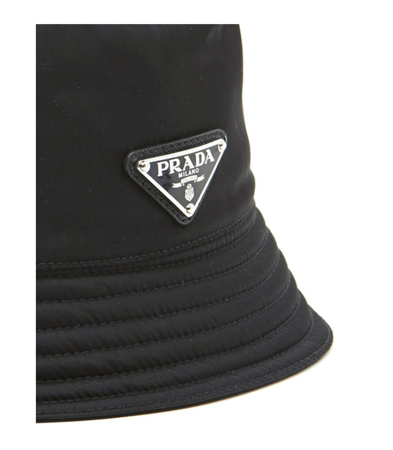 Prada Bucket Hat in black, Nylon — view 3