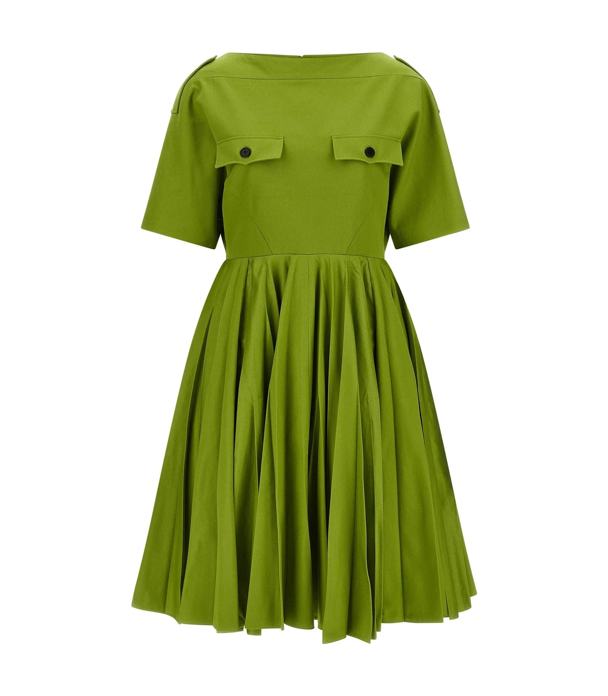 Prada Dresse in green, Cotton