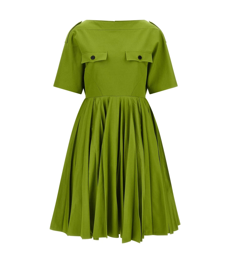 Prada Dresse in green, Cotton