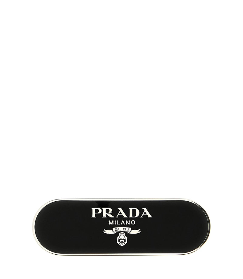 Prada Hair Barrettes & Slides in black, Steel