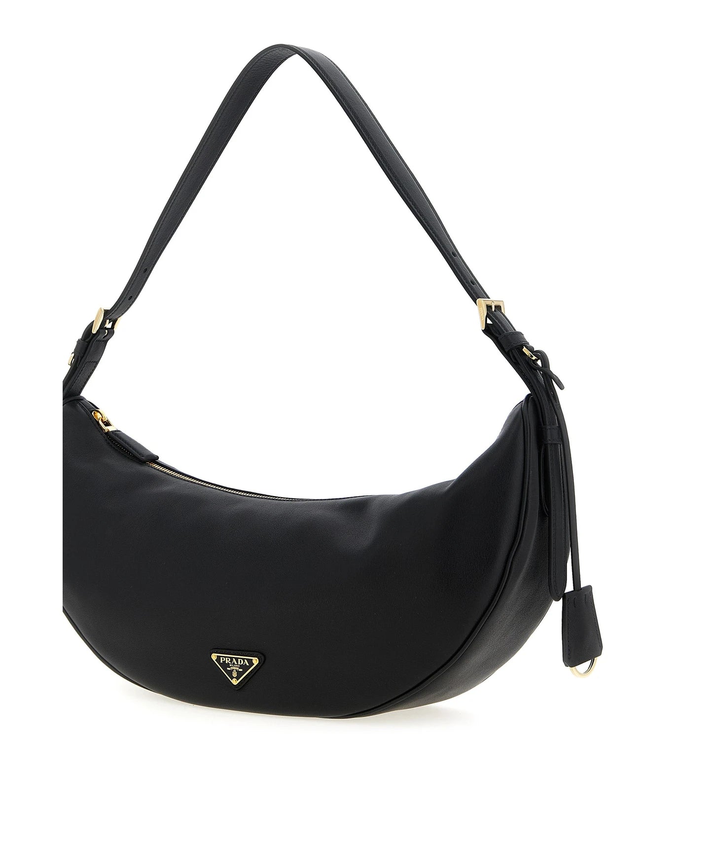 Prada Hobo Bag in black, Calfskin Leather — view 3