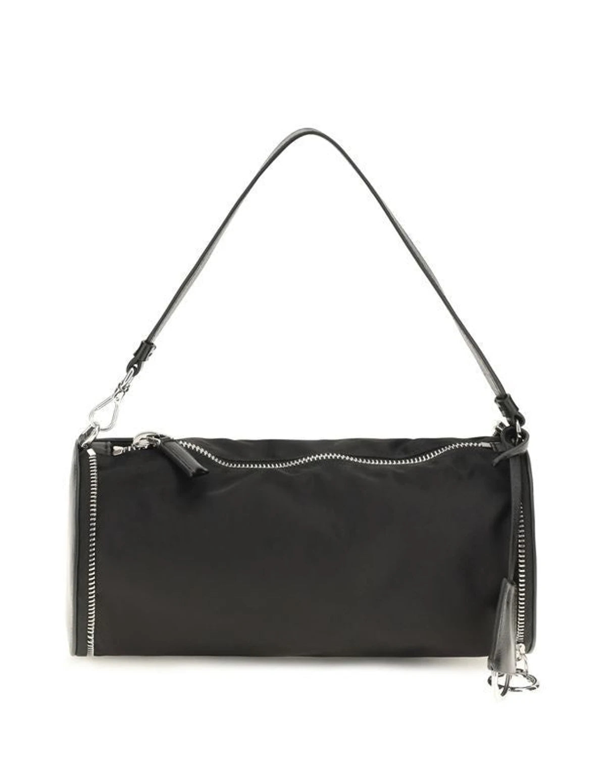Prada Keychain in black, Nylon
