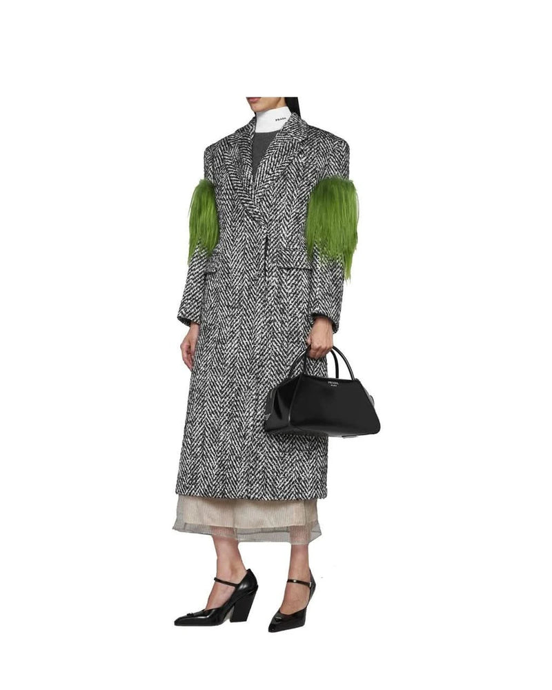 Prada Overcoat in gray, Wool — view 2