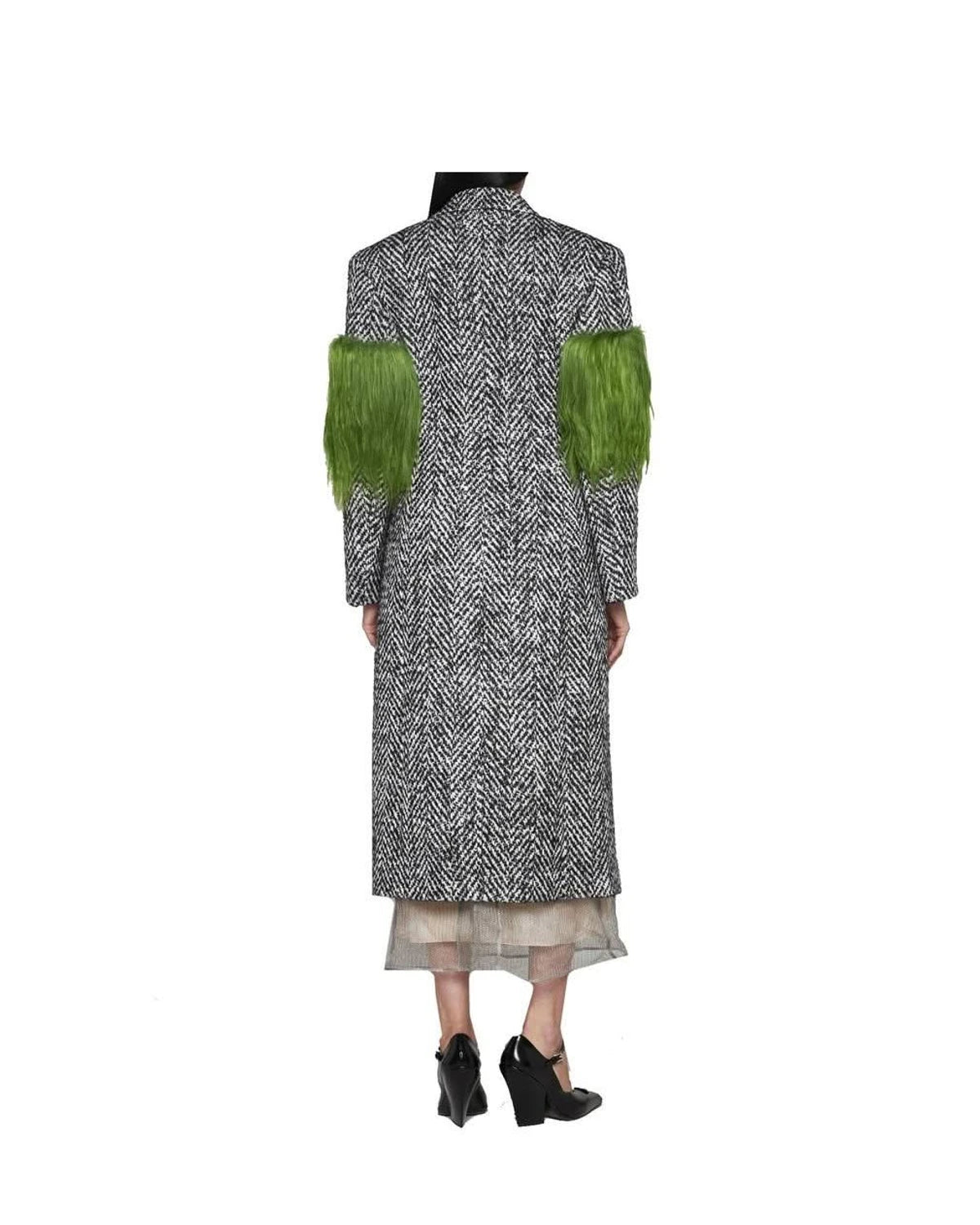 Prada Overcoat in gray, Wool — view 3