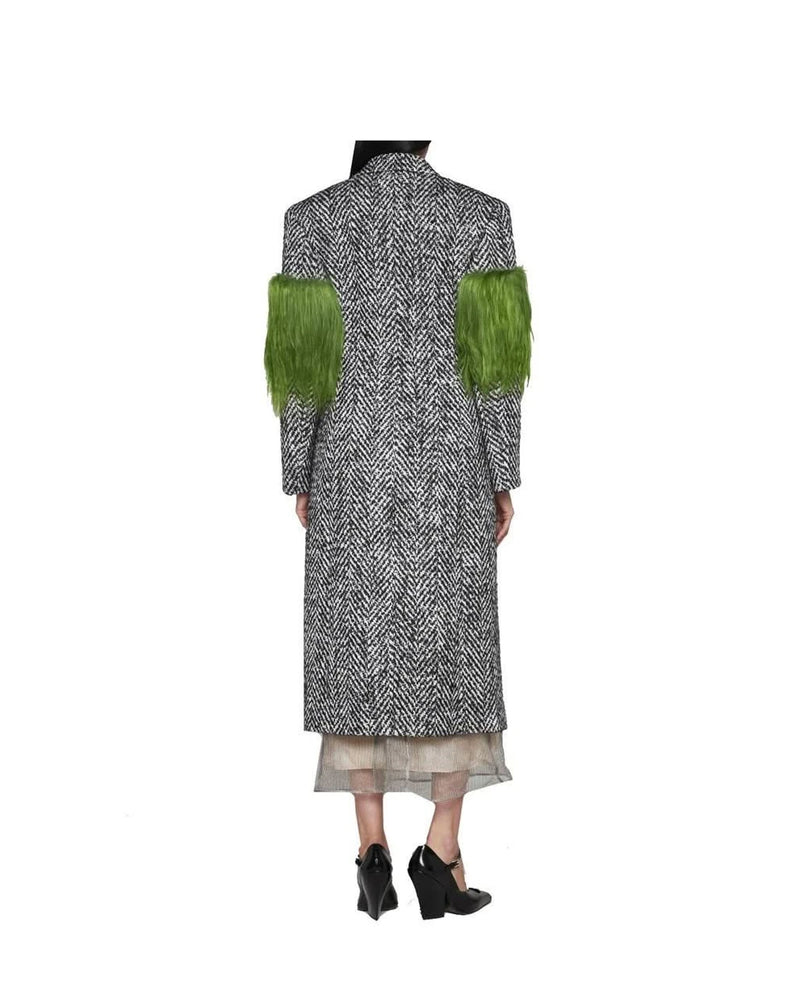 Prada Overcoat in gray, Wool — view 3