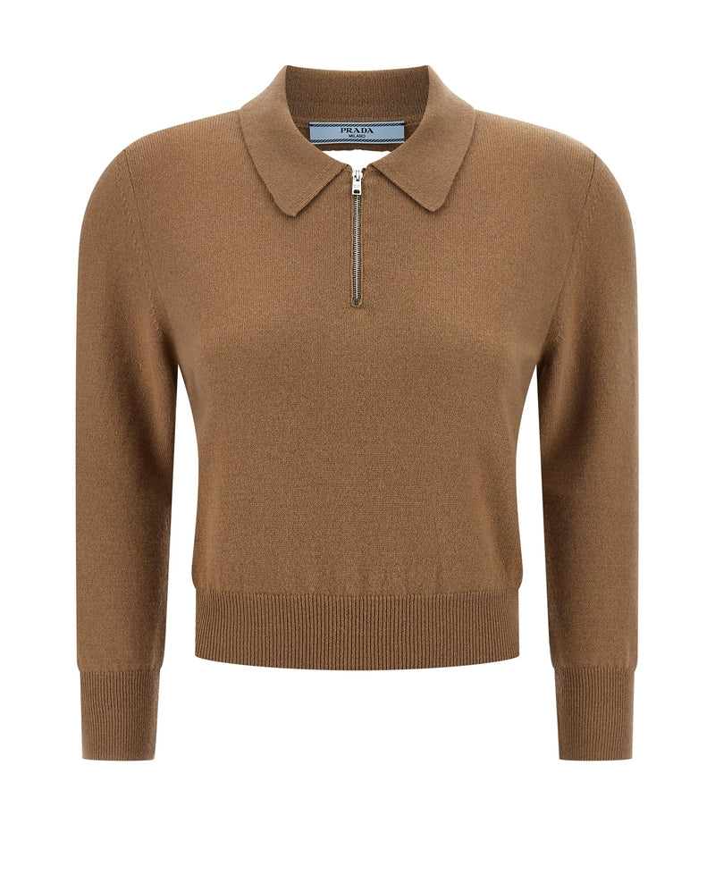 Prada Polo in beige, Cashmere