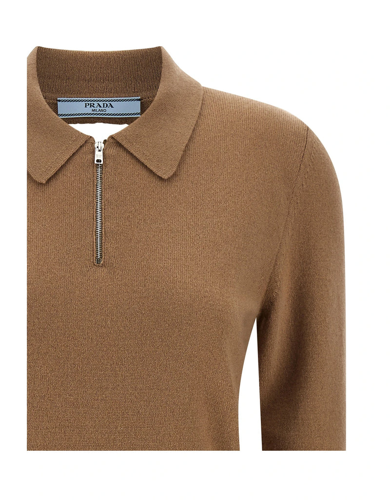 Prada Polo in beige, Cashmere — view 3