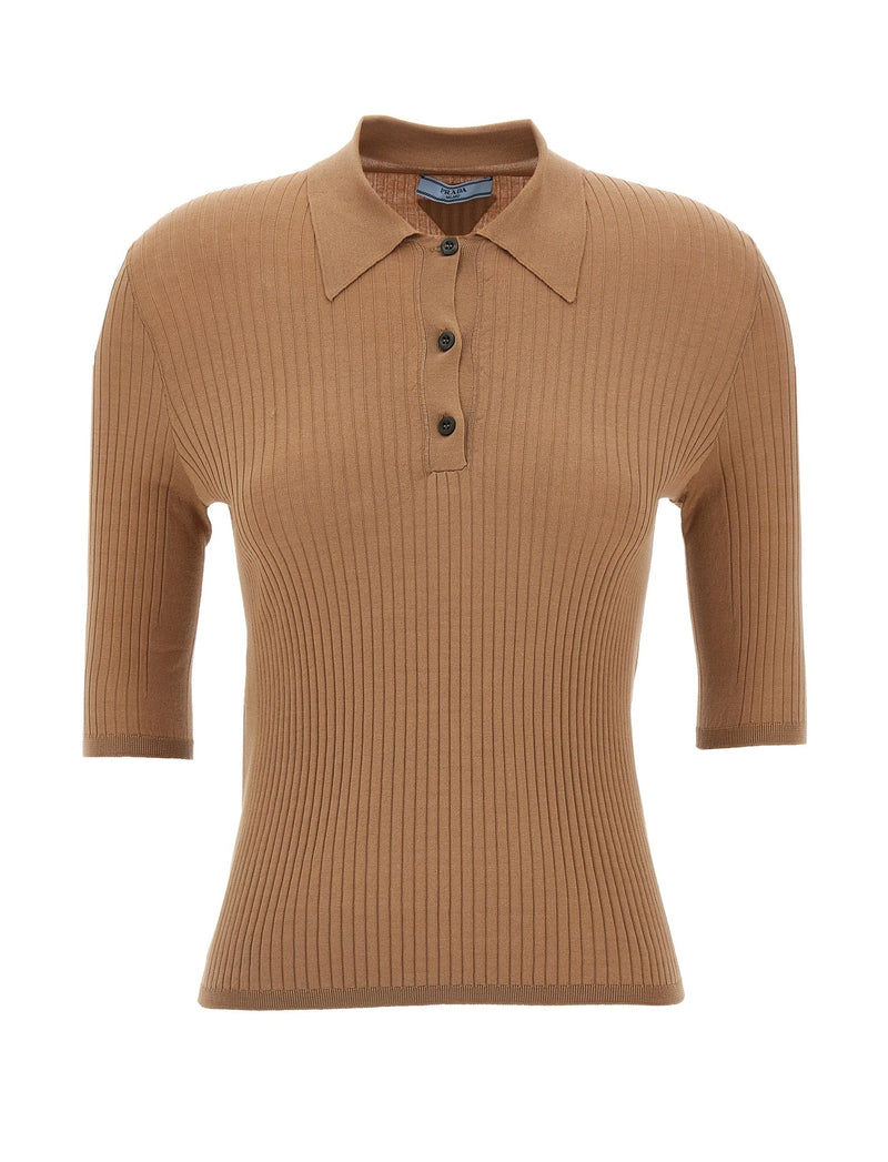 Prada Polo in beige, Cotton