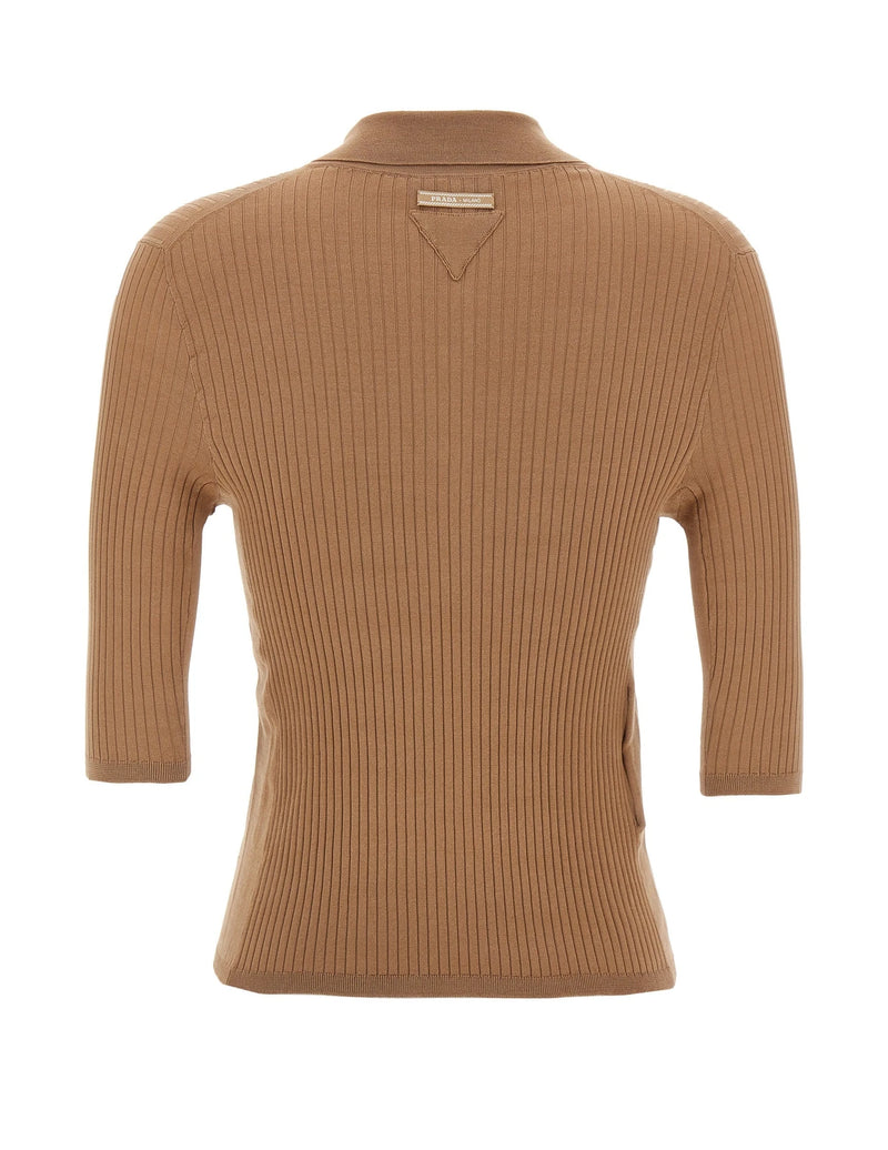Prada Polo in beige, Cotton — view 2