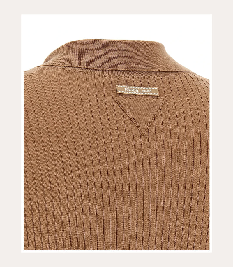 Prada Polo in beige, Cotton — view 4