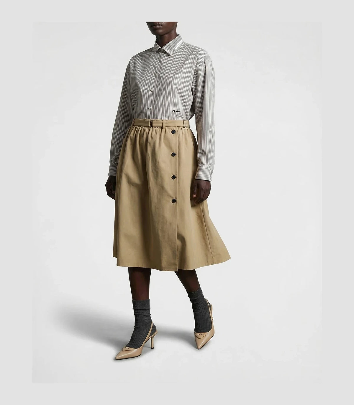 Prada Skirt in beige, Cotton — view 2