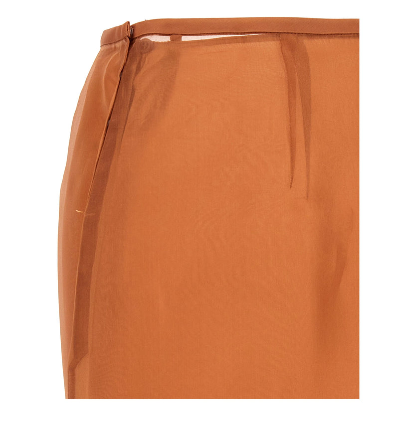 Prada Skirt in brown, Silk — view 4