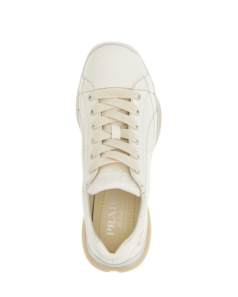 Prada Sneakers in white, Lamb Leather — view 4
