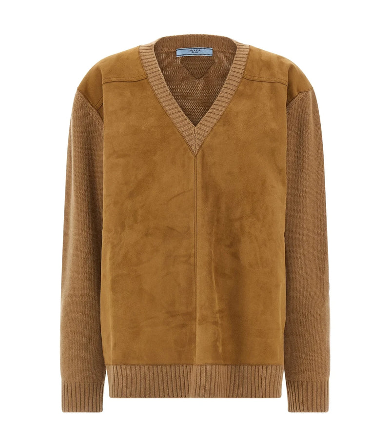 Prada Sweater in brown, Virgin Wool
