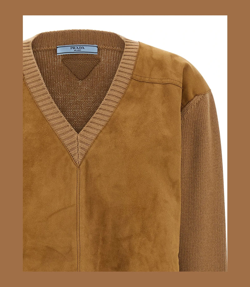 Prada Sweater in brown, Virgin Wool — view 3