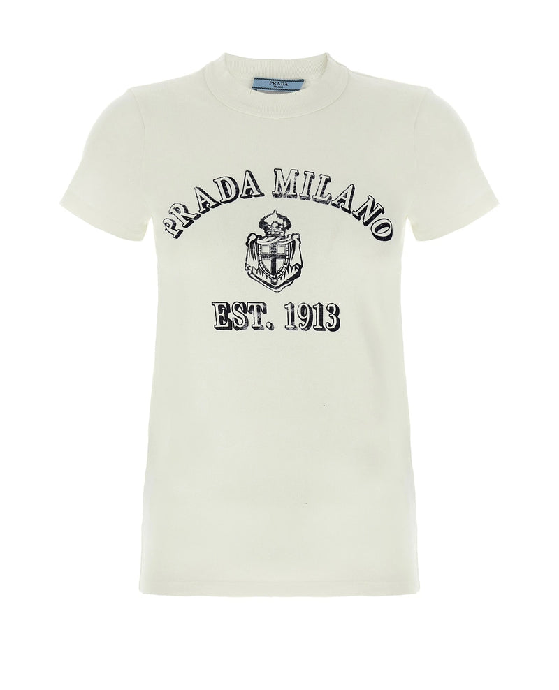 Prada T-Shirt in white, Cotton