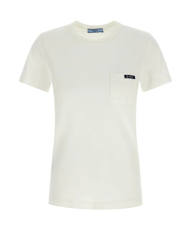 Prada T-Shirt in white, Cotton