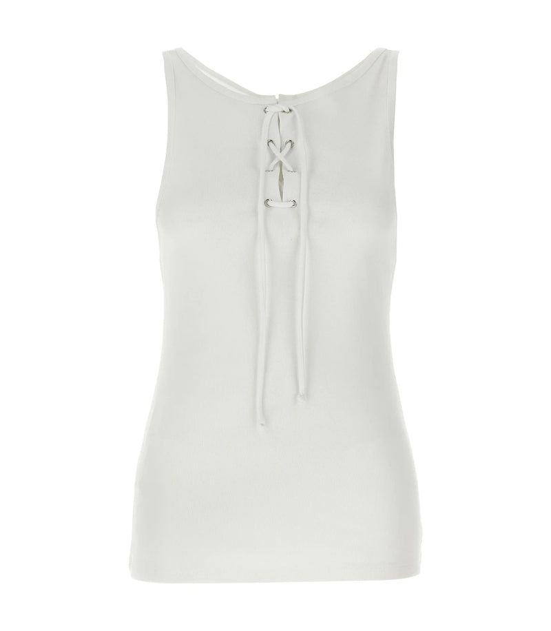 Prada Tank Top in white, Cotton