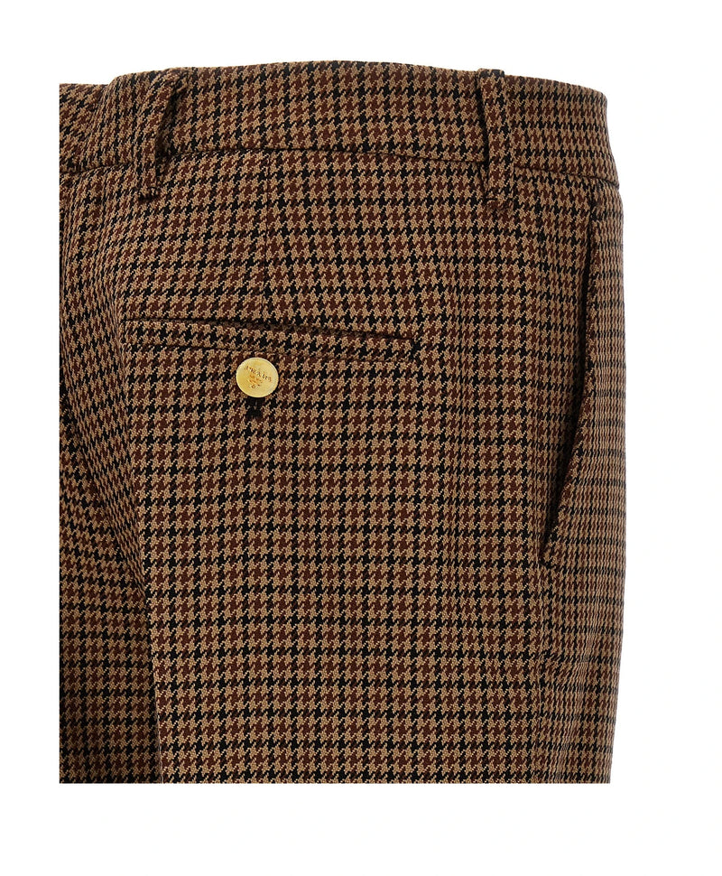 Prada Trouser in brown, Virgin Wool — view 4