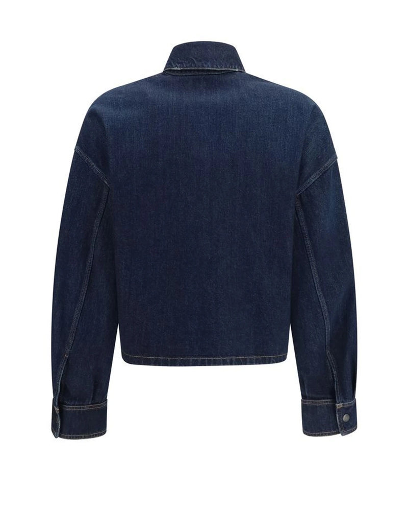 Prada Trucker Jacket in blue, Cotton — view 2