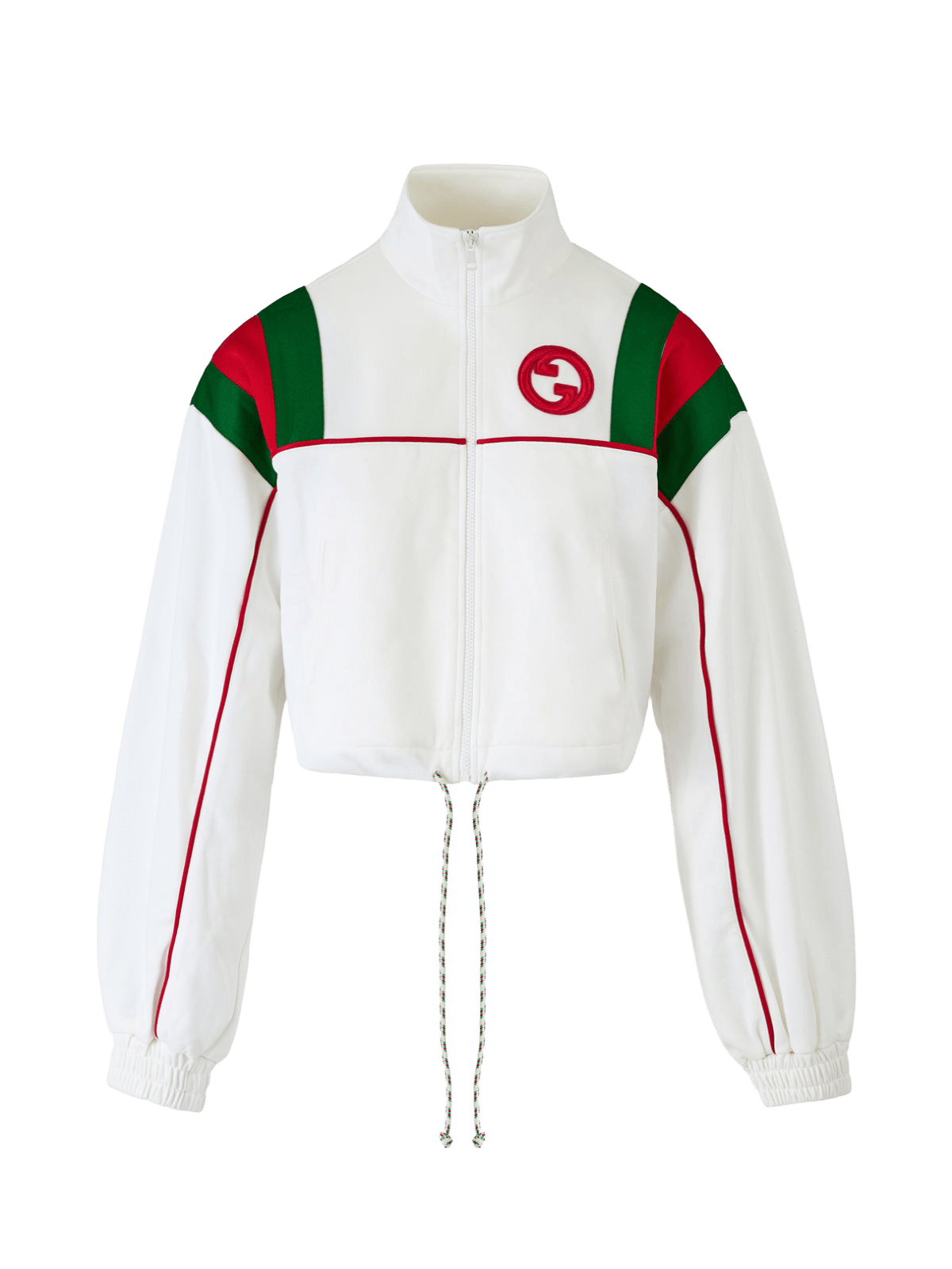 Gucci White Polyester Logo Sweat-Shirt Glam Steals