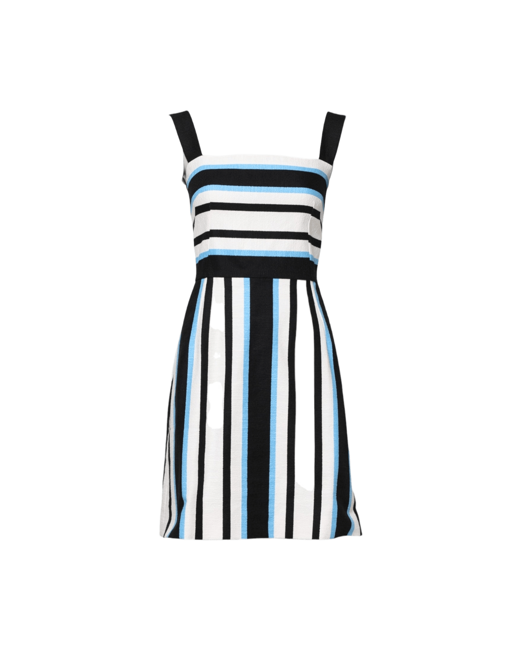 Dolce & Gabbana Multicolor Stripe Cashmere Sleeveless Dress Glam Steals