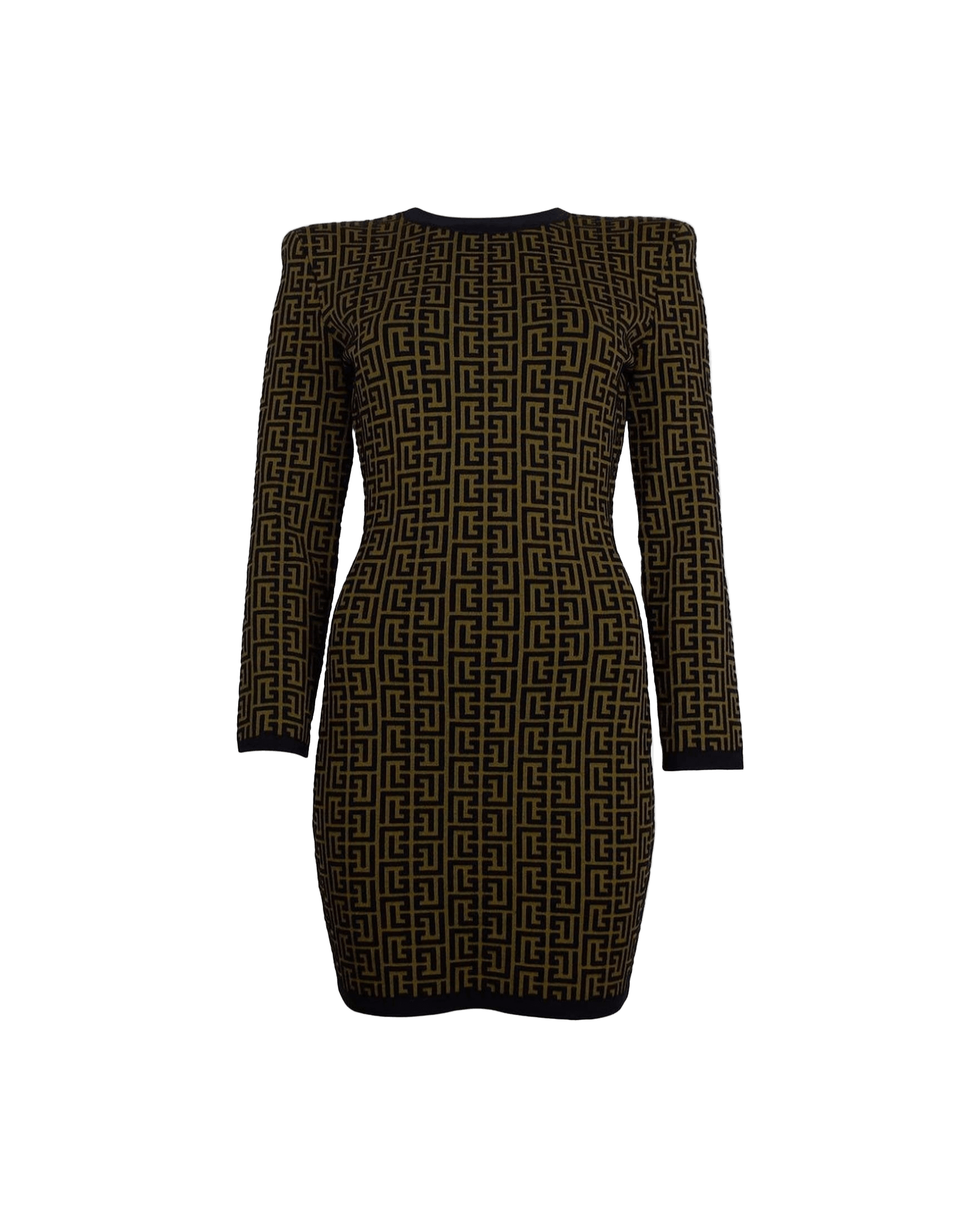 Balmain Brown Wool Dress Glam Steals