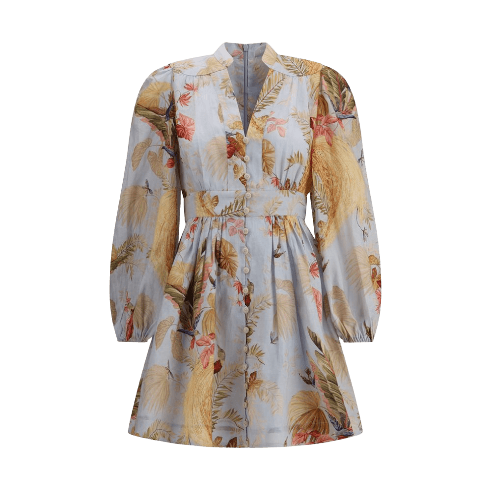Zimmermann Ascension Plunge Mini Dress Glam Steals