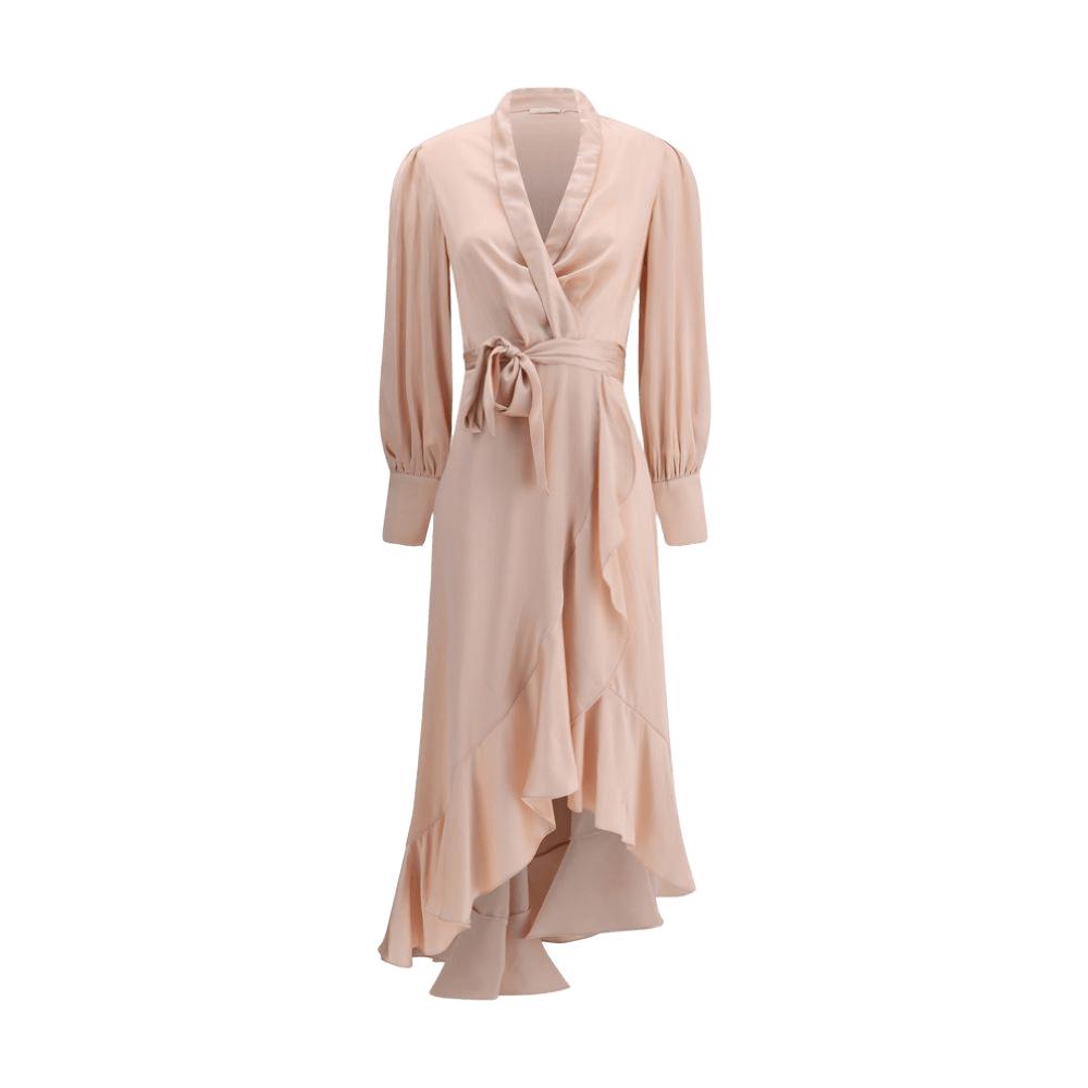 Zimmermann Silk Charmeuse Wrap Dress Glam Steals