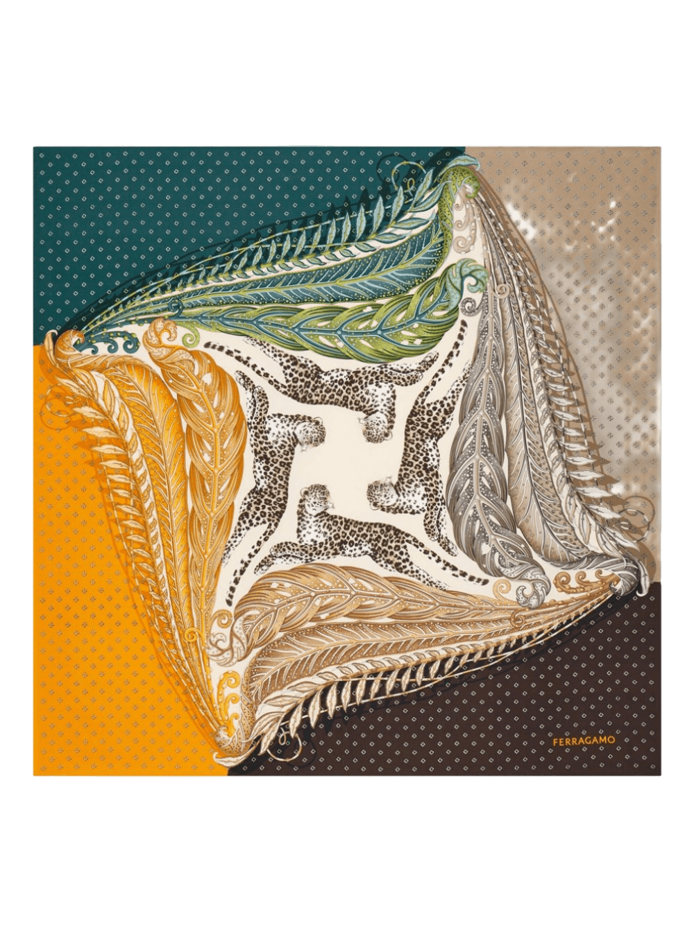 Salvatore Ferragamo Silk Madras Print Foulard Glam Steals