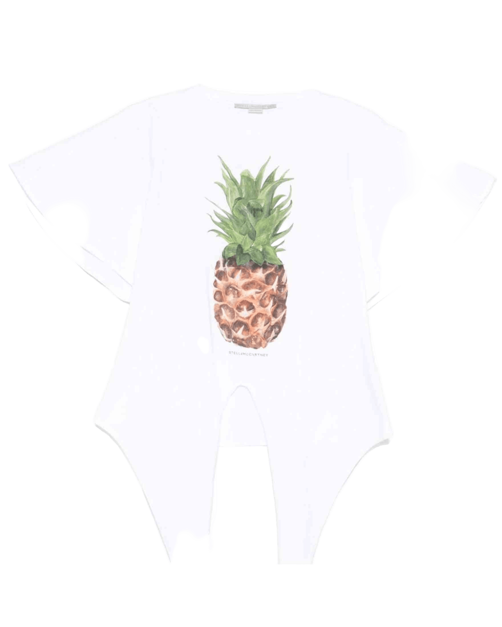 Stella Mccartney Cotton Pineapple Tie Front T-shirt Glam Steals