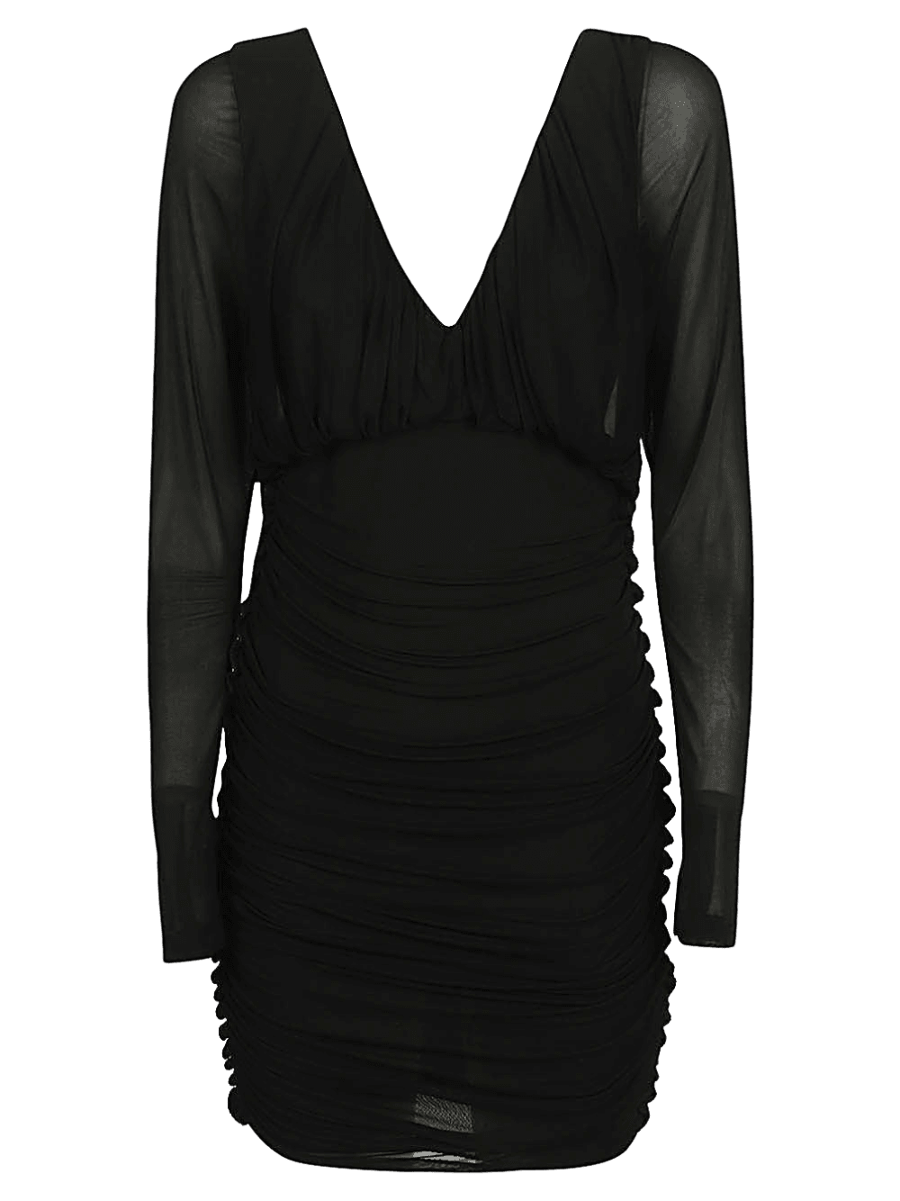 Saint Laurent Short Dress with V Neck Glam Steals